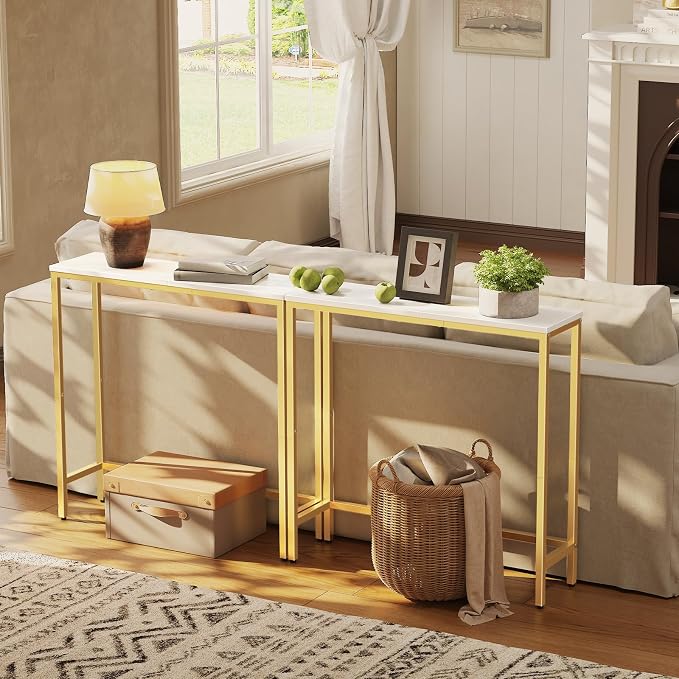 HOOBRO Narrow Console Table, 29.5" Small Entryway Table, Thin Sofa Table - Image 7