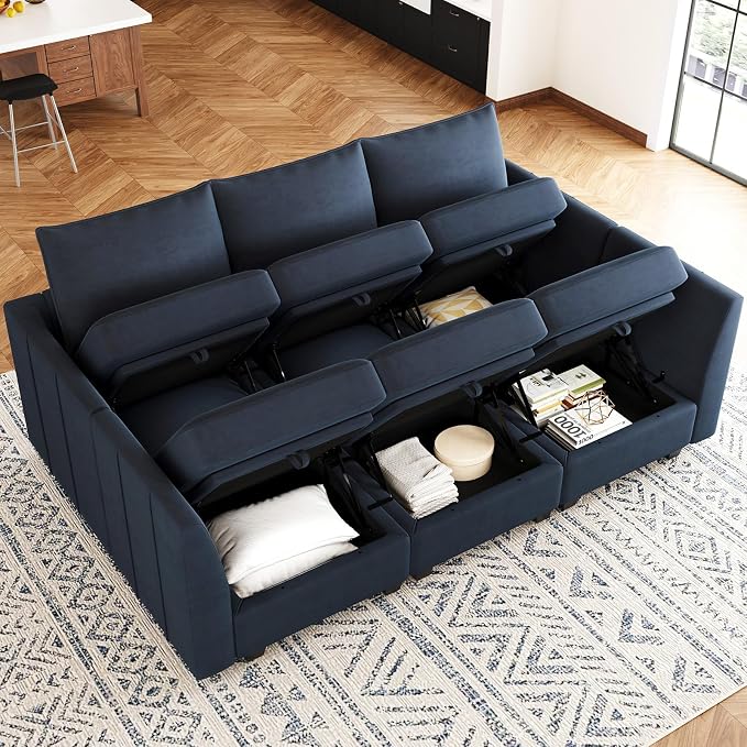 Belffin Modular Sectional Sofa Sleeper Couch - Image 3