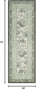 GarveeHome Sage Green 2x6 Washable Kitchen Runner Rugs Non Slip Provence - Image 2