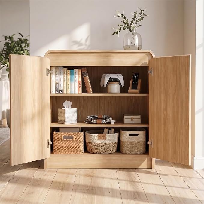 FURSUN Modern Fluted Sideboard - Image 3