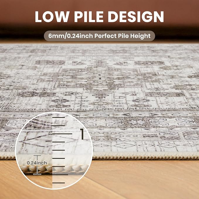 2x6 Runner Rug Non Slip, Washable Hallway Runner Rug, Nursery Room, Soft Runner - Image 7