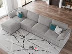 EASE MOOSE Oversized Modular Sectional Sofa, Modern Oversized L Shape Sectional - Image 4