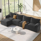 Vesgantti 142" Cloud Couch Sectional Modular Sofa, Comfy Sectional Couch by Vesgantti