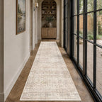 Schweek 2.6x10 Kitchen Runner Rug Washable Non Slip Hallway Runners Beige | by Schweek