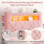 Queen Upholstered LED Bed Frame - Image 6