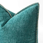 MIULEE Decorative Couch Throw Pillow Covers 16x16 Inch Teal 2 Pack | Farmhouse - Image 2