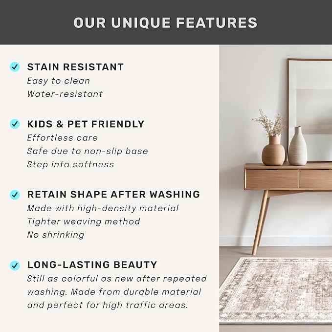 Beige Boho 3x16 Extra Long Runner Rug - Image 5