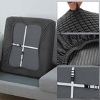 Fuloon Couch Cushion Slipcover, Super Stretch Individual Sofa Covers | 2 Pack - Image 4