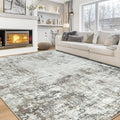 Aelenmu 10x14 Area Rugs for Living Room Dining Room Washable Brown Grey | Soft by Aelenmu