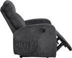 Lexicon Manual Recliner Chair, Textured Microfiber Reclining Chair, Wall Hugger - Image 14