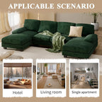 Furniwell Convertible Sectional Sofa Couch, 4 Seat Sofa Set - Image 4