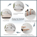 MYSKY HOME Couch Covers for 3 Cushion Couch Sofa, Sectional Couch Cover L Shape - Image 7