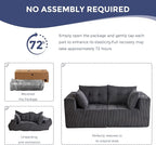 MAXYOYO Modular Sectional Sofa Couch, Loveseat Boneless Cloud Couch - Image 7