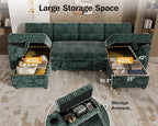 Vipbear 108" Modular Sectional Sleeper Sofa - Image 5