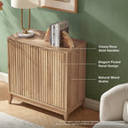 mopio Brooklyn Fluted Storage Cabinet, Modular Accent Buffet Sideboard - Image 3