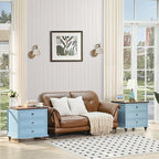 Joaxswe 24" Wide Farmhouse Night Stand Set of 2, Large End Table - Image 4