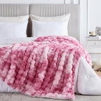50x60 Inches Ultra-Soft Fuzzy Faux Fur Plush Throw Blanket - Image 5