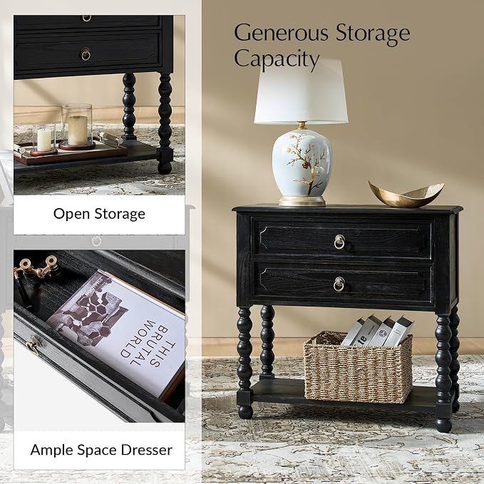 HULALA HOME Farmhouse Storage End Table - Image 4