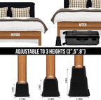 Utopia Bedding Bed Riser, 3 & 5 Inches Adjustable Furniture Risers - Image 5