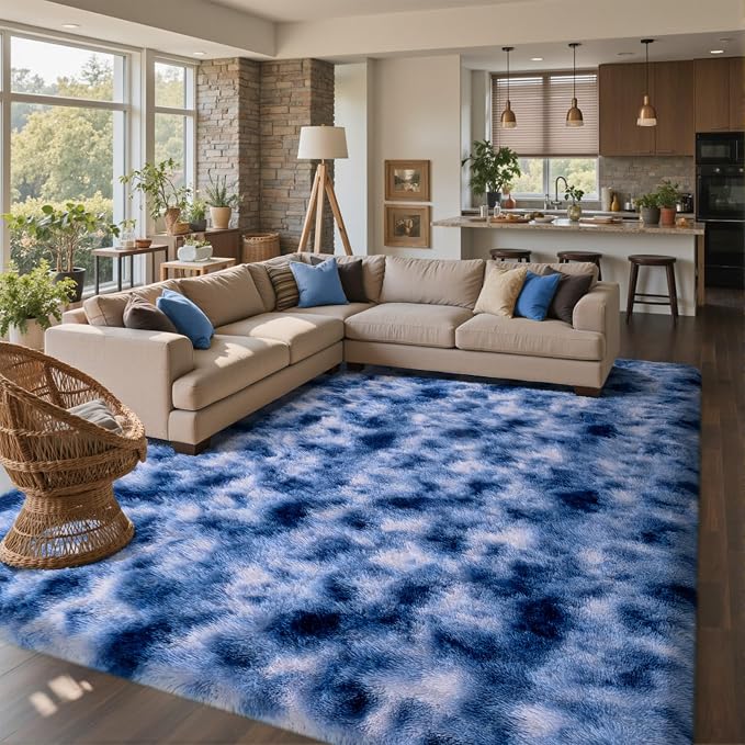 6x9 Ft Large Shag Rugs for Living Room Decor, Ultra Soft Fluffy Furry Area Rugs - Image 4