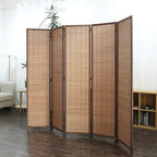 Furnnylane 5 Panel Bamboo Room Divider - Image 5