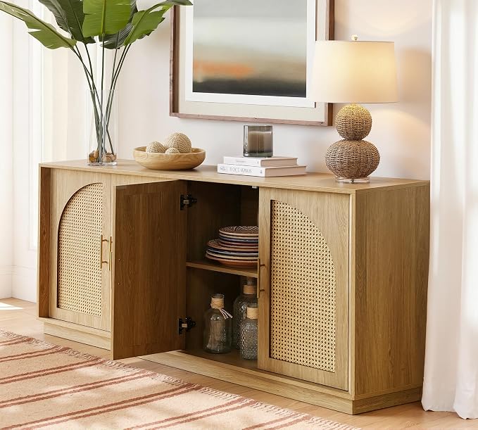FORTUNETEC 63" Sideboard Buffet Cabinet - Image 5