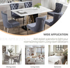 KCC Velvet Dining Chairs Set of 4, Upholstered High-end Tufted Dining Room Chair - Image 8
