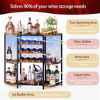 JKsmart Small Wine Bar Cart - Image 3