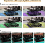 HedoAjim Black Marble LED Coffee Table - Image 6