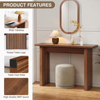 AVZEAR Mid Century Narrow Entryway Console Table, 43.3" Fluted Wood Couch Table - Image 4