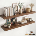 12 inch Deep Floating Shelves for Wall, 55 inch Wide Engineered Wood Wall by Venusmiles