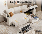 Vipbear 86" Modular Sectional Sleeper Sofa - Image 7