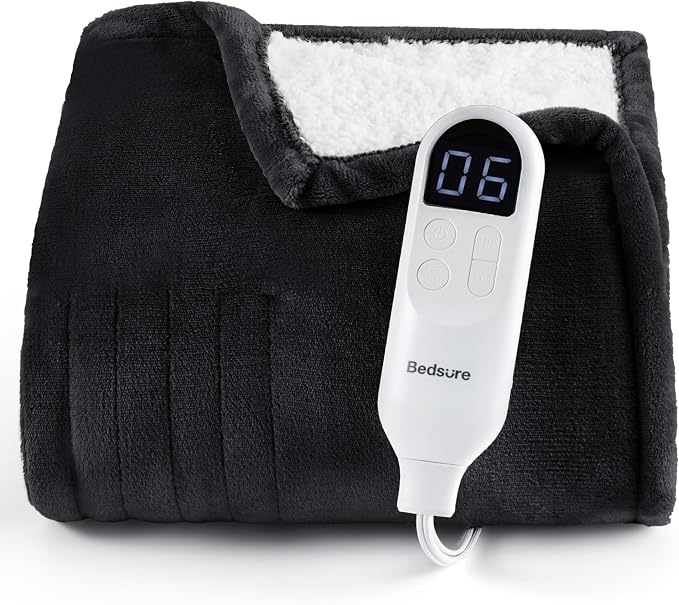 Bedsure Heated Blanket Throw, Soft Electric Blanket by Unknown