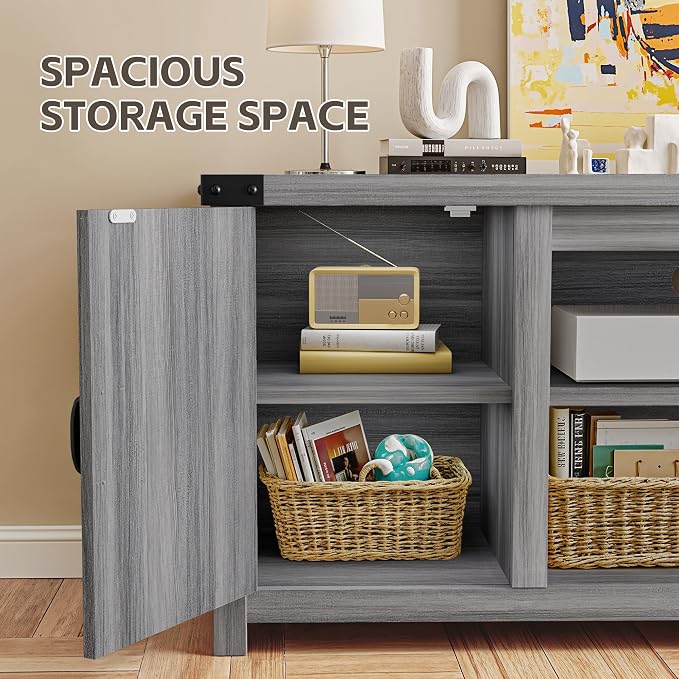 YESHOMY Modern Farmhouse TV Stand - Image 5