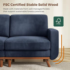 Vesgantti 97" Modular Sectional Sofa Drak Blue, Sectional Couch - Image 3