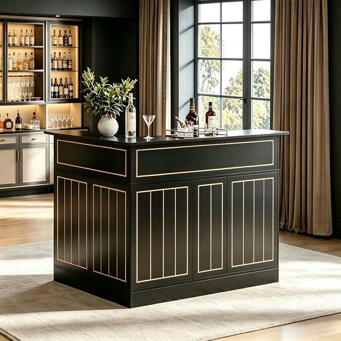 Godchoices L Shaped Home Bar Unit by Godchoices