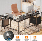 Furologee 66” L Shaped Desk - Image 6