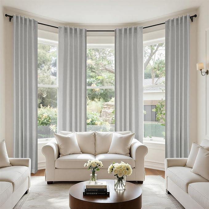 Light Grey Curtains 38 Inch Wide - Image 7