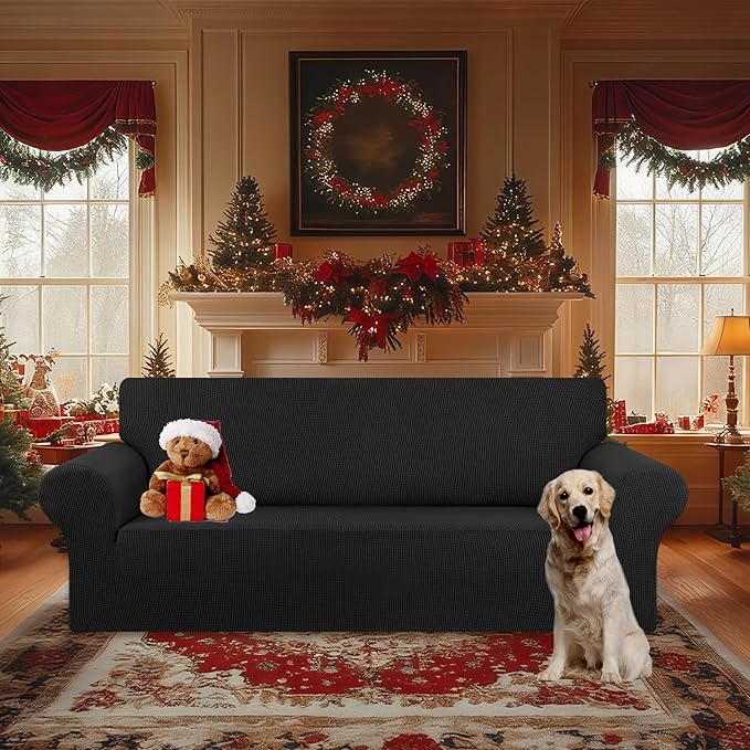 Stretch Oversized Couch Covers for Sofa Slipcover, Soft Jacquard Non-Slip - Image 2