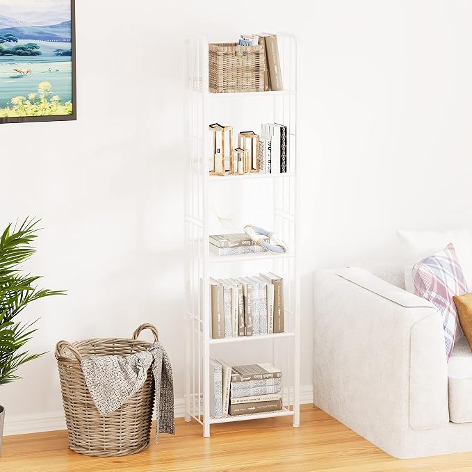 Bookshelf Storage Shelf Bookcase Freestanding Storage Stand - Image 5