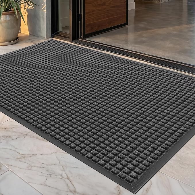 Front Door Mat Outside Entrance, Heavy Duty Waterproof Doormat | 61.5"x36" by WELDUN%E2%80%94IdealChoiceforHome