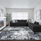 RELEANY Washable 8'x10' Abstract Area Rug - Image 8