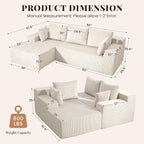 GRUSIGN Cloud Sectional Boneless Couches - Image 2