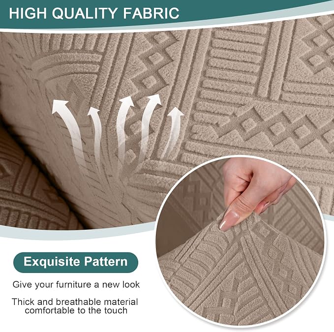 Ruaozz Stretch Loveseat Recliner Covers - Image 3