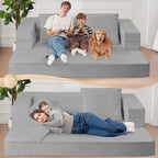 Futon Sofa Bed with Pillow, 3-in-1 Sleeper Sofa Bed with Removable Cover - Image 5