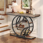 Huuger 47.2 Inch Entryway Table, Industrial Console Sofa Table - Image 4