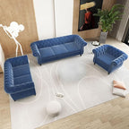 QHITTY 3 Piece Living Room Couch Set, Sectional Chesterfield Sofa Chair - Image 7