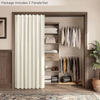 Neutral 80 Inch Nursery Blackout Curtains - Image 6