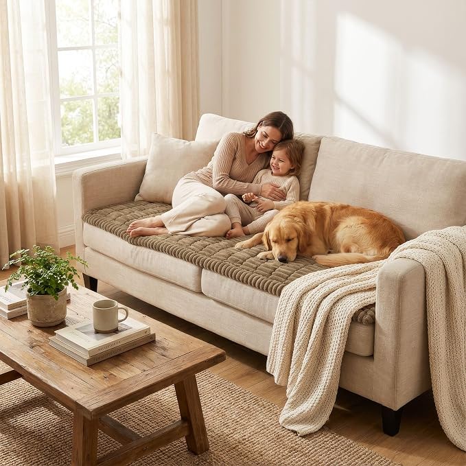 Smiry Couch Cover for Dogs, Non Slip Washable Sofa Protector for Pets | Soft - Image 6