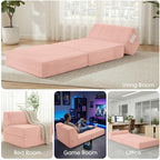 Kasunpul Folding Sofa Bed with Pillow, Memory Foam Fold Out Chair Bed, - Image 7